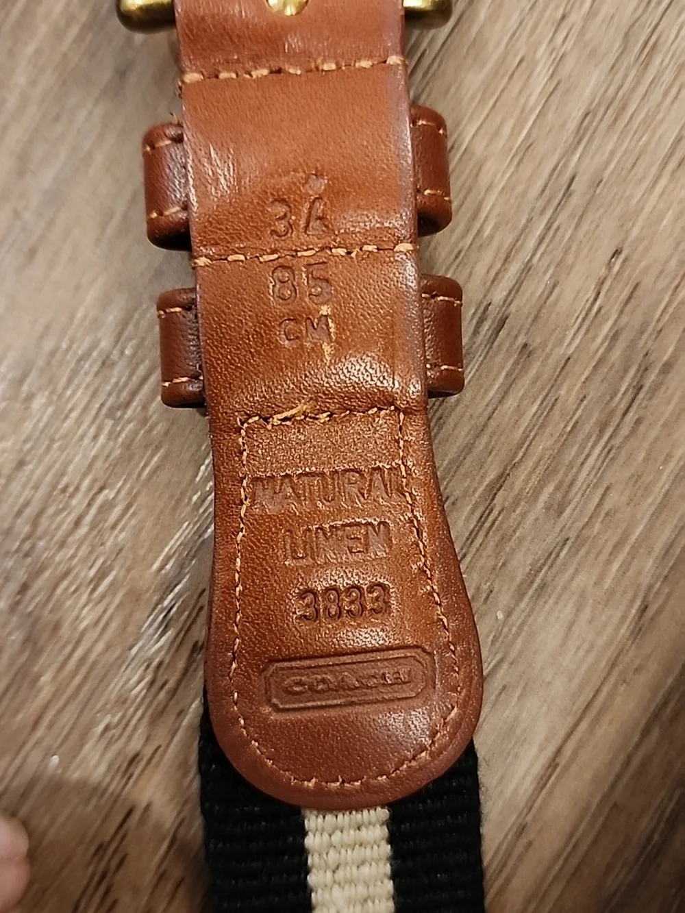 Coach vintage natural